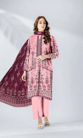 3 Piece Unstitched Lawn Suit -Merium's Exclusive