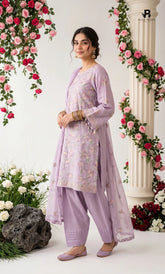 3PC Premium Embroidered Karandi | Unstitched | Nazakat - 02