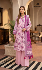 3PC Printed Lawn | Unstitched | ET-V2