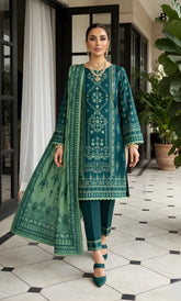 3PC Printed Lawn | Unstitched | BA-V26-16