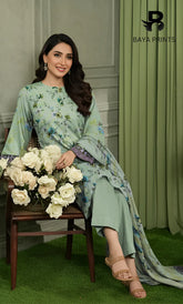 3 Piece Unstitched Karandi Suit BA-V10-5