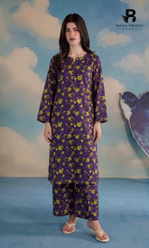 2PC printed cotton | Unstitched | BA-V1- | 13 Pari