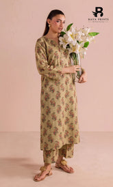 2PC printed cotton | Unstitched | BA-V1- | 1 Pari