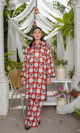2PC Unstitched Printed Lawn Suit - BD-V4-06