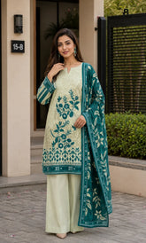 3PC Printed Lawn | Unstitched | V-23