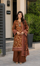 3 Piece Unstitched Lawn Suit -V-21-B-02