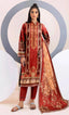 3 Piece Unstitched Printed Dobby Lawn Suit -BA-V18-01