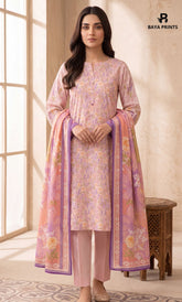 3PC Printed Lawn | Unstitched | ET-V2