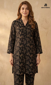 2PC Unstitched Printed Lawn Suit -Orlina
