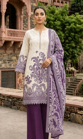 3PC Printed Lawn | Unstitched | BA-V25