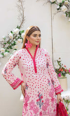 3 Piece Unstitched Premium Lawn Suit- PD-03