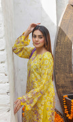 3 Piece Unstitched Lawn Suit -Merium's Exclusive