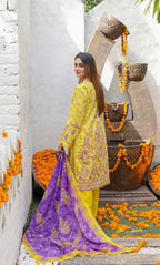 3 Piece Unstitched Lawn Suit -Merium's Exclusive