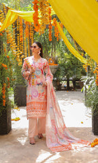 3 Piece Unstitched Printed Lawn  Suit | Tye & Dye V2-03