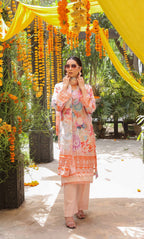 3 Piece Unstitched Printed Lawn  Suit | Tye & Dye V2-03