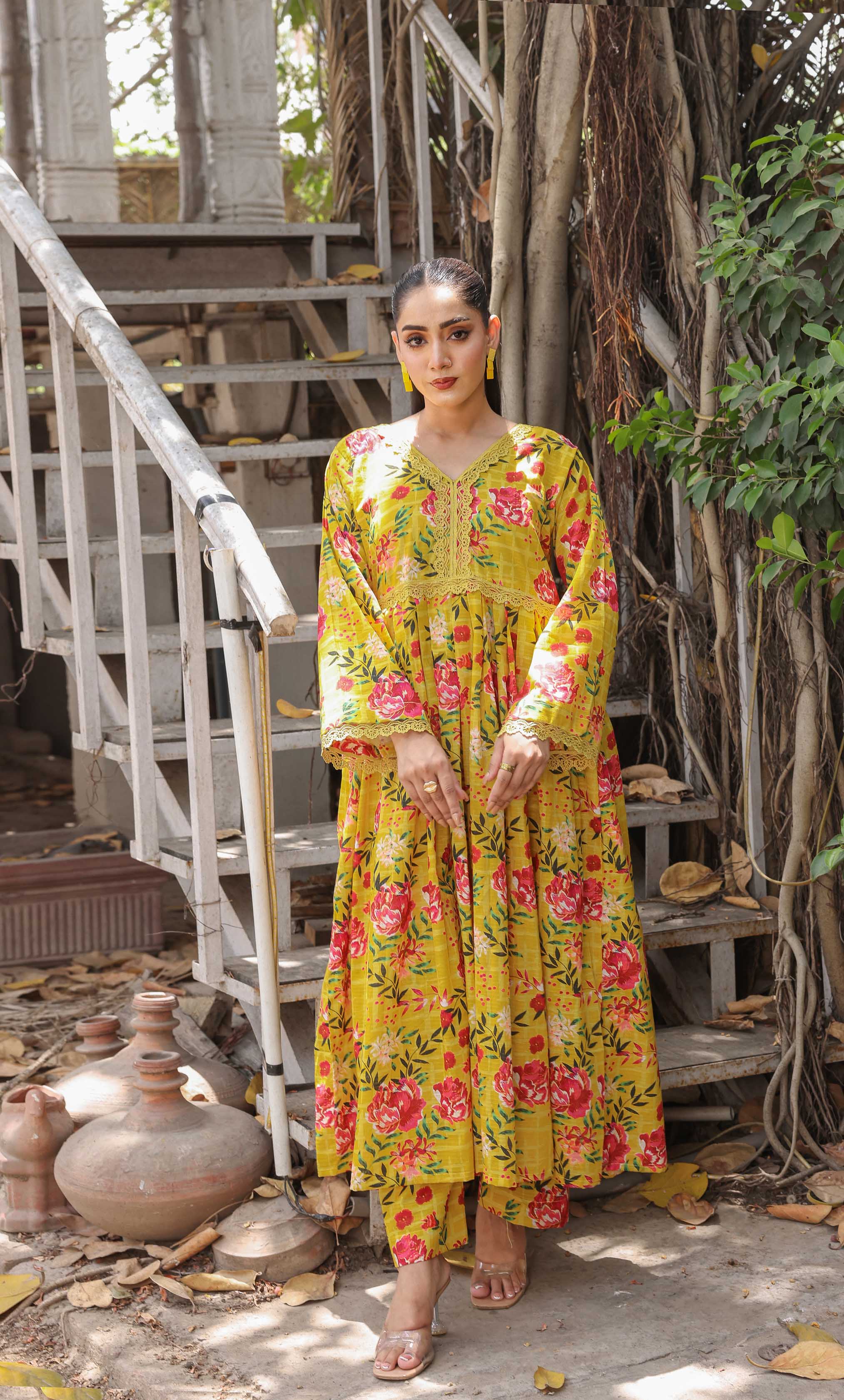 2PC Unstitched Printed Lawn Suit  - BD-V4-11