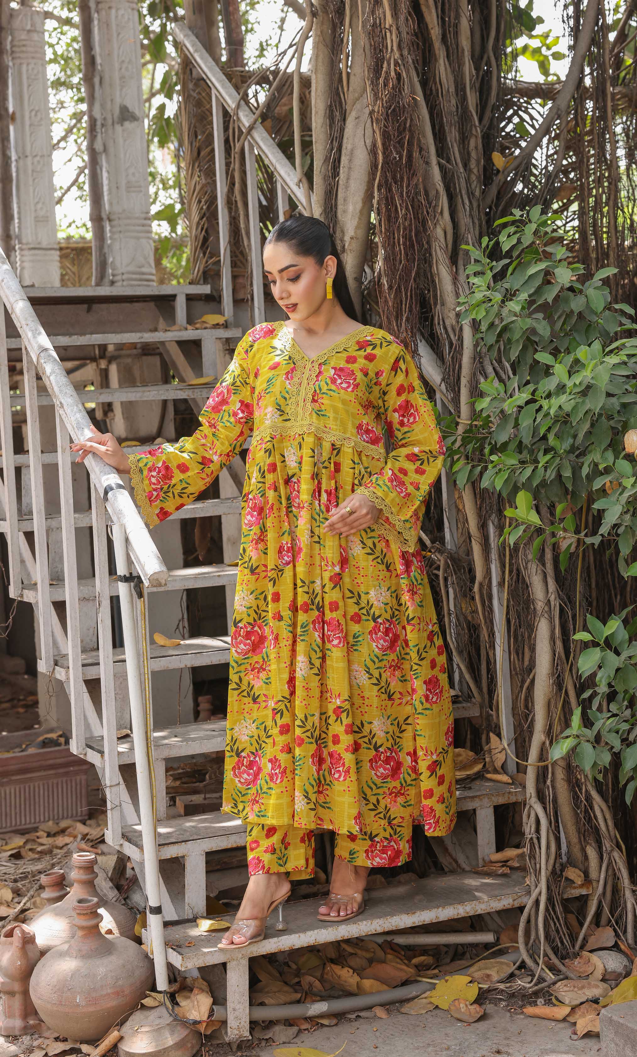 2PC Unstitched Printed Lawn Suit  - BD-V4-11
