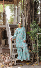 2PC Unstitched Printed Lawn Suit  - BD-V4-09