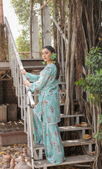 2PC Unstitched Printed Lawn Suit  - BD-V4-09