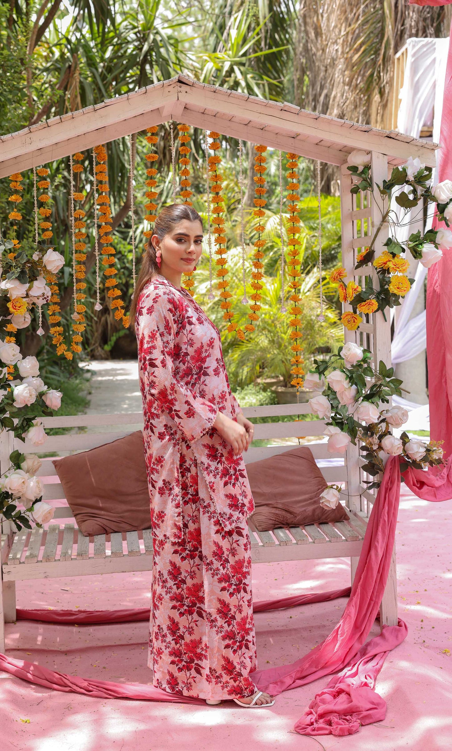 2PC Unstitched Printed Lawn Suit  - BD-V4-08