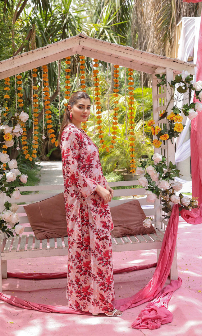 2PC Unstitched Printed Lawn Suit  - BD-V4-08 Main Image