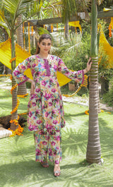 2PC Unstitched Printed Lawn Suit  - BD-V4-07
