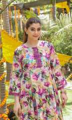 2PC Unstitched Printed Lawn Suit  - BD-V4-07