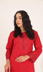 3PC Luxury  Embroidered Unstitched Lawn Suit - ZED-02