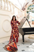 3 Piece Unstitched Printed Lawn Suit -BA-V16-09