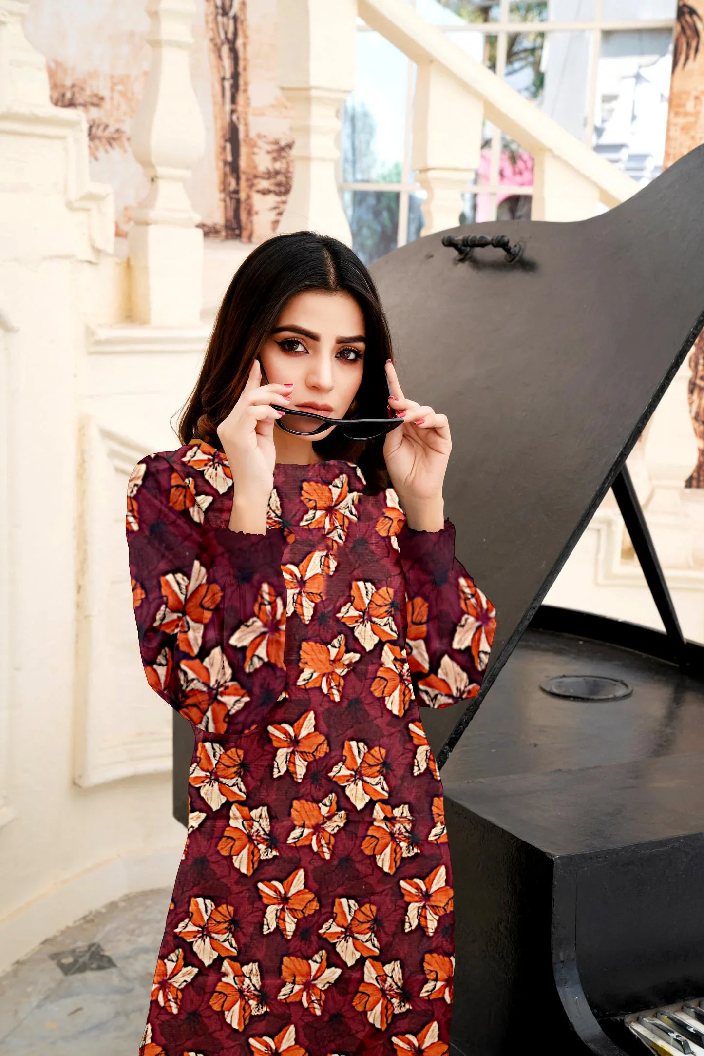 3 Piece Unstitched Printed Lawn Suit -BA-V16-09