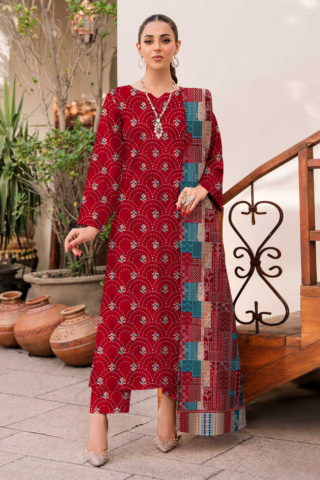 3PC Unstitched Khadar Suit  BA-K-V9-07 Main Image