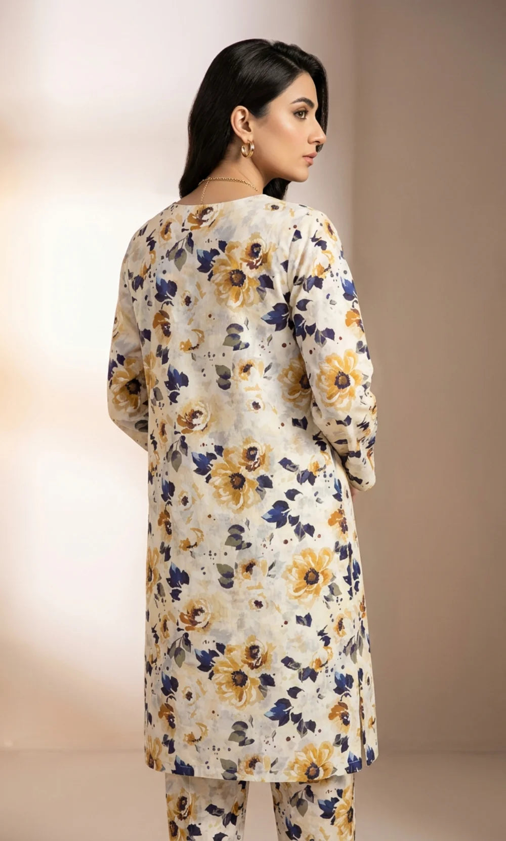 Vireza 3 Piece Unstitched Floral Embroidered Lawn Suit-04