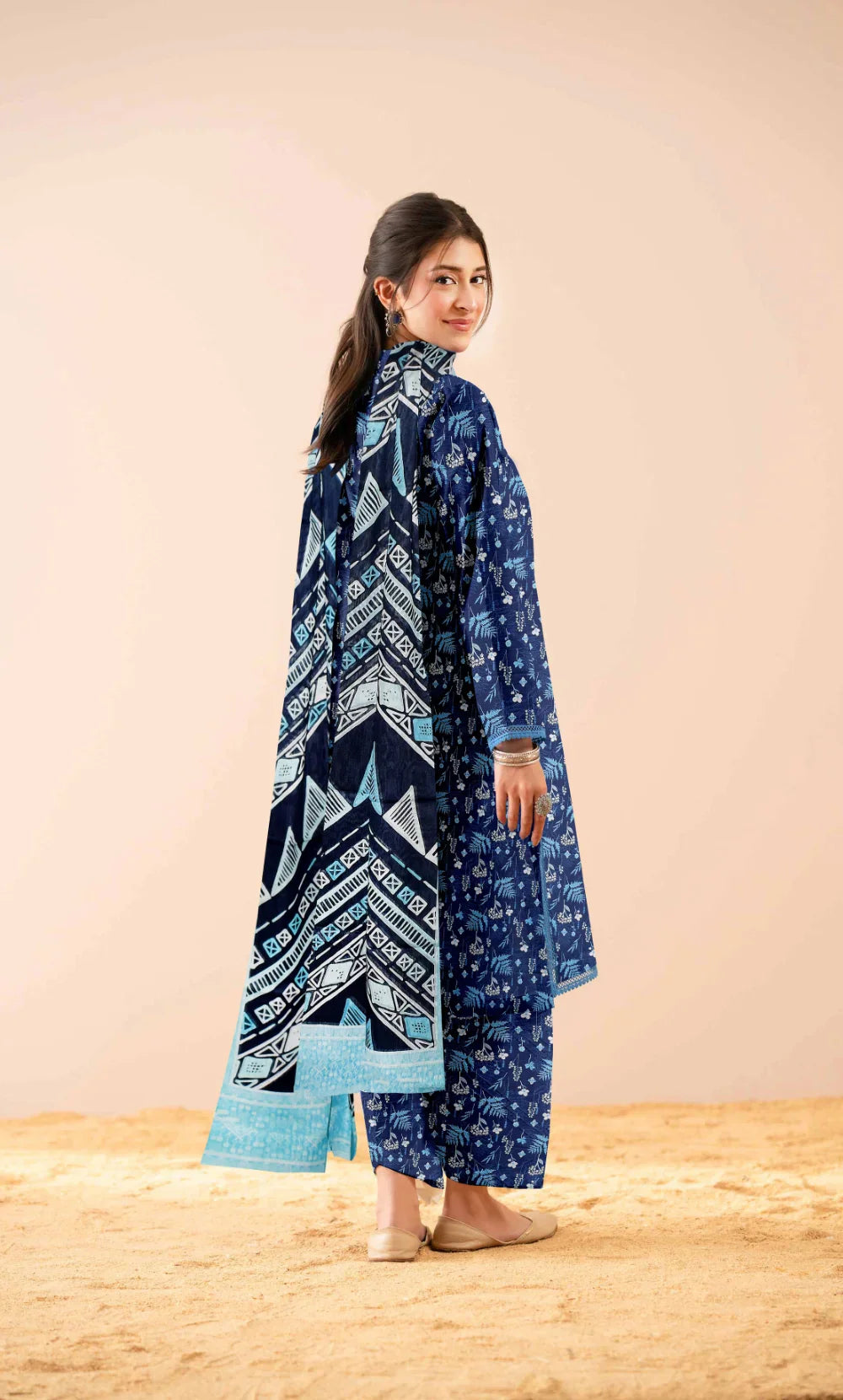 3 Piece Unstitched Printed Lawn Suit- BA-V-7