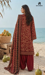 3PC Printed Lawn | Unstitched | BA-V25