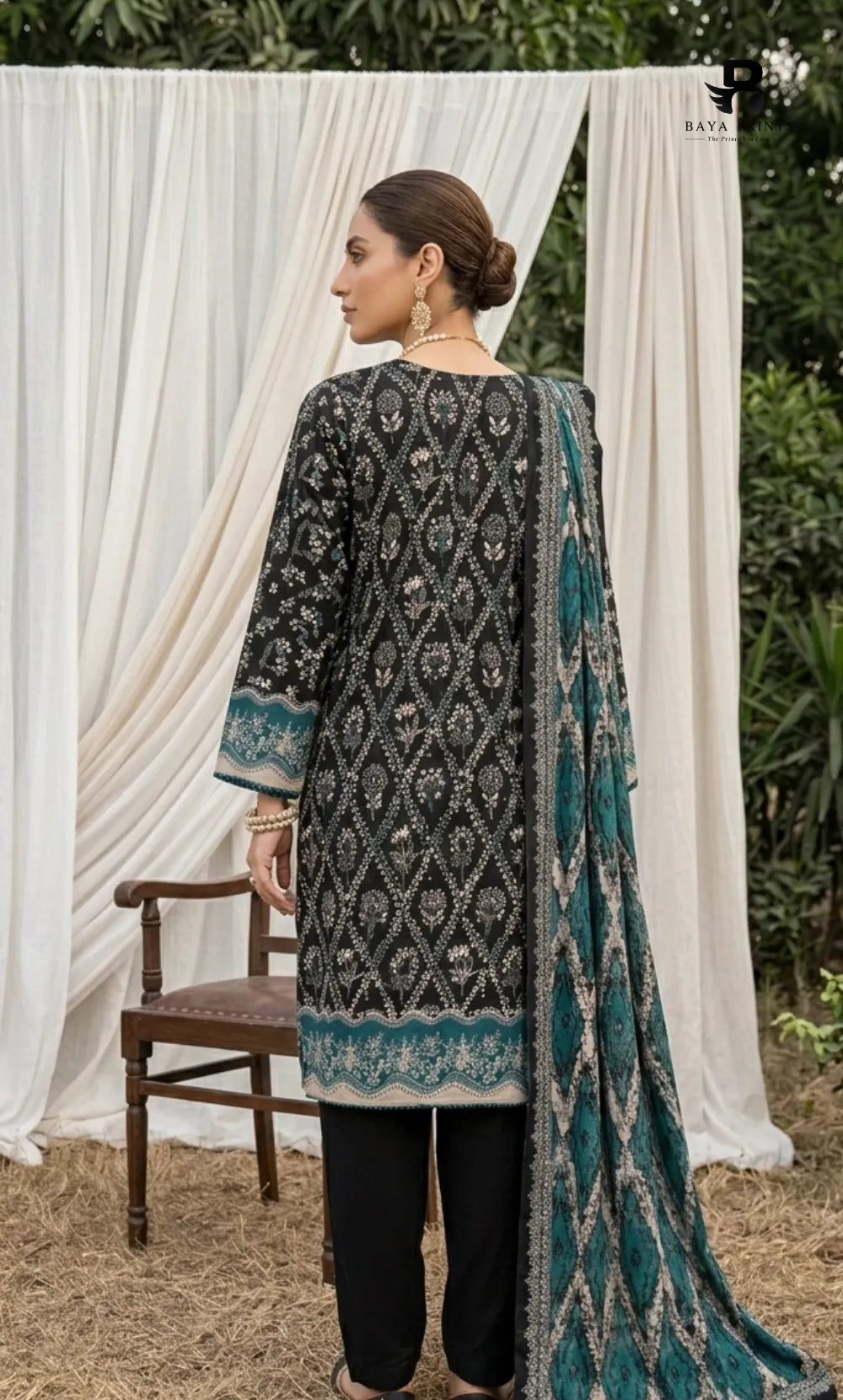 3PC Printed Lawn | Unstitched |  V24