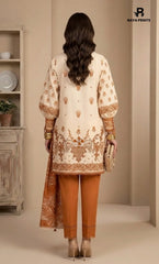 3PC Printed Lawn | Unstitched | BA-V25