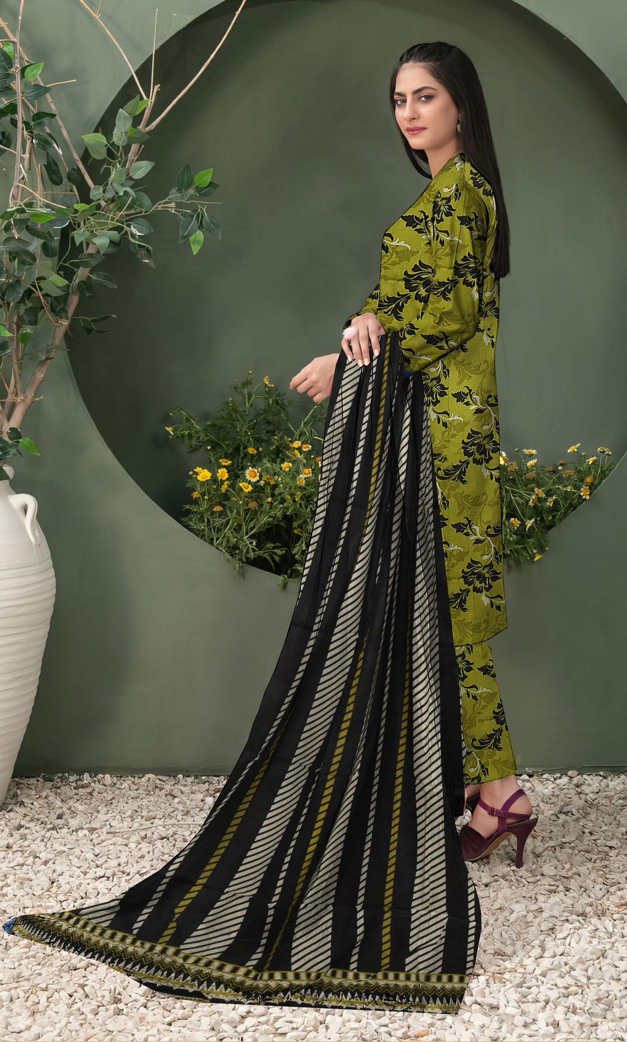 3 Piece Unstitched Printed Lawn Suit | M-V2-05