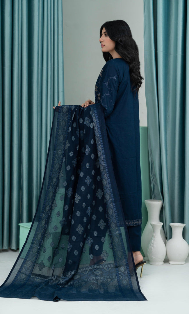 3PC Embroidered Unstitched Lawn Suit -Z 08 Main Image