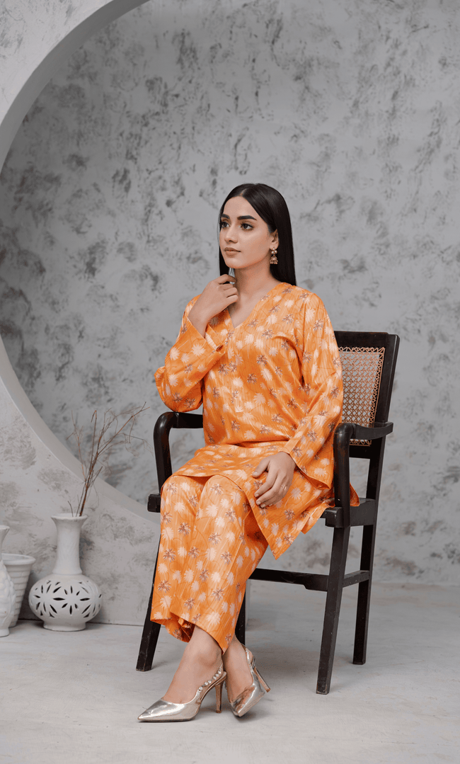 2PC Premium Linen Unstitched-DE V6 -021 Main Image