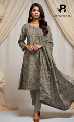 3 Piece Unstitched Karandi Suit BA-V10-12