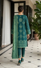 3PC Printed Lawn | Unstitched | BA-V26-16