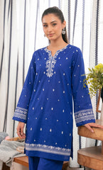 Signature Embroidered Lawn 2PC – Unstitched | Seraya | Blue
