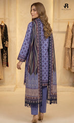 3PC Printed Karandi | Unstitched | BA-V1-05