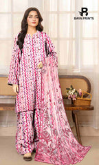 3 Piece Unstitched Printed Lawn Suit -BA-V25-9