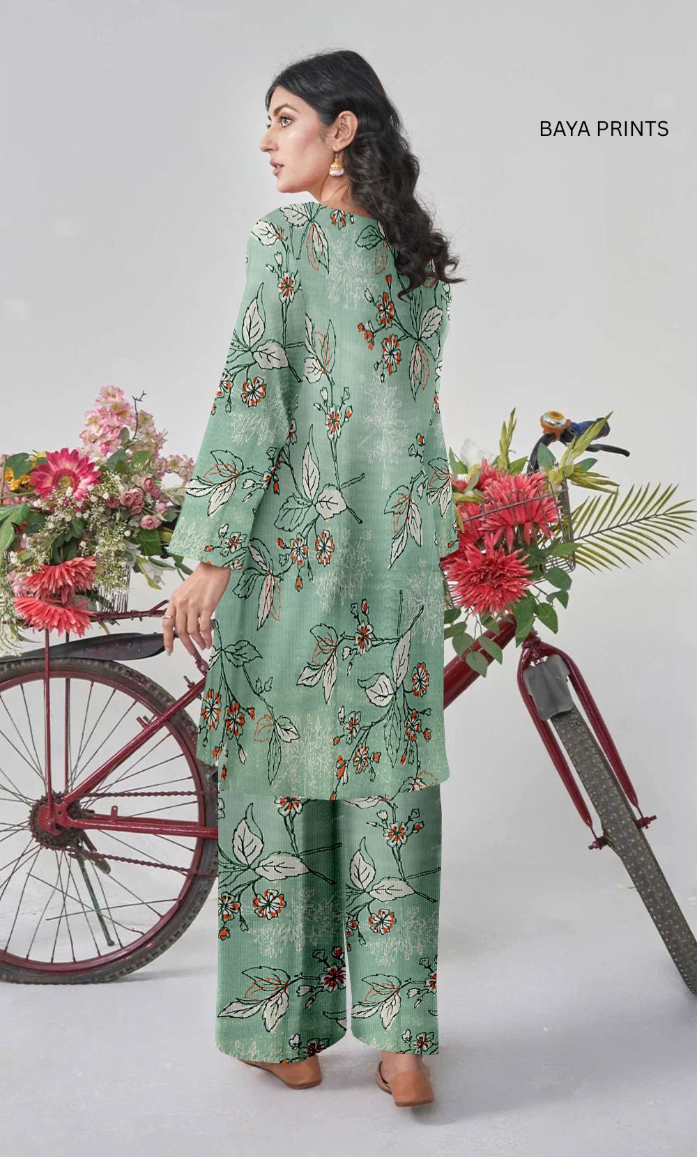 2-Piece Unstitched Dhanak Printed Suit with Embroidered Border-DE-V1-04