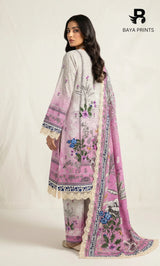 Classic Aura -3PC Printed Lawn | Unstitched