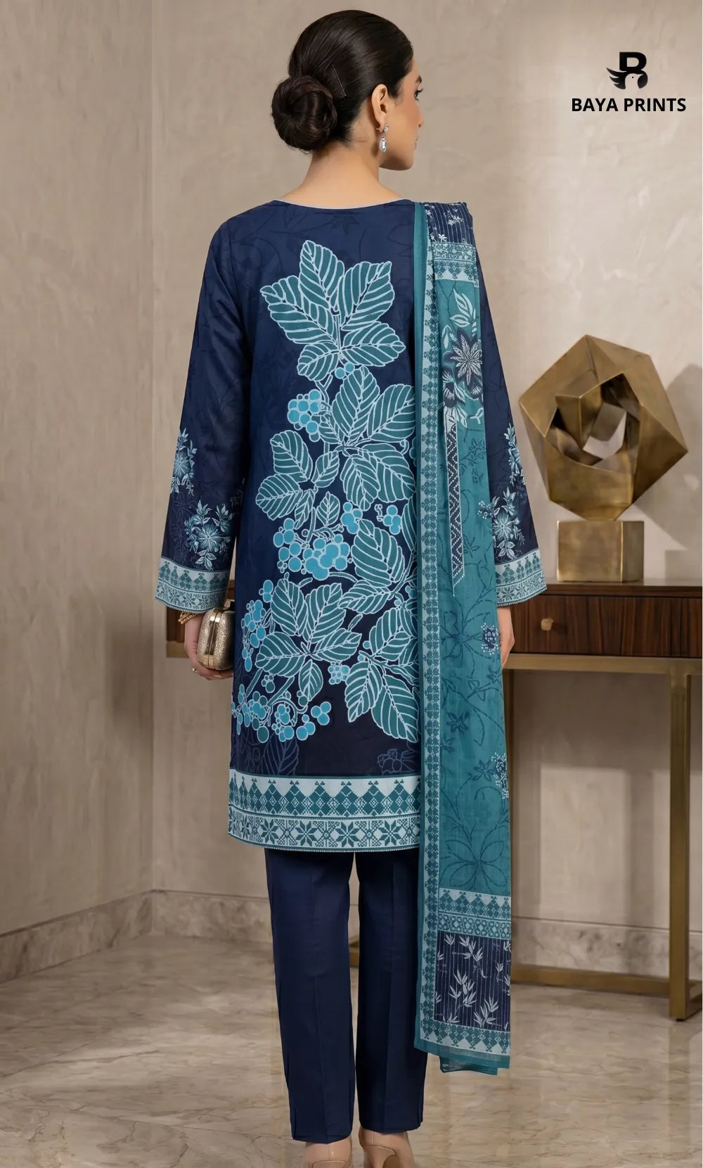 3PC Printed Lawn | Unstitched |  V23