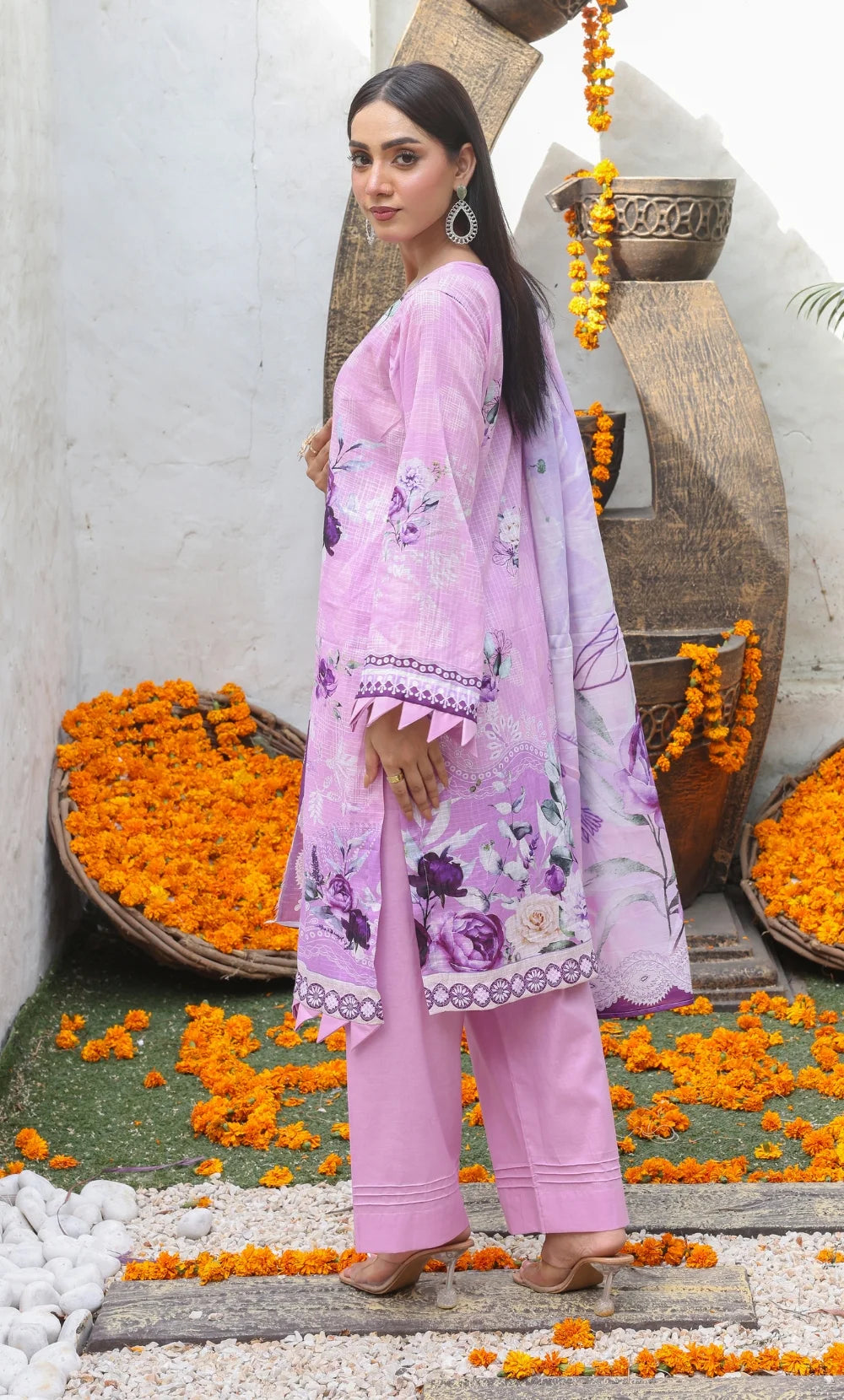 ZOE– 3PC Dobby Lawn Unstitched Suit-09