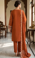 3PC Premium Embroidered Dhanak | Unstitched | Naqsh-e-Zar -05