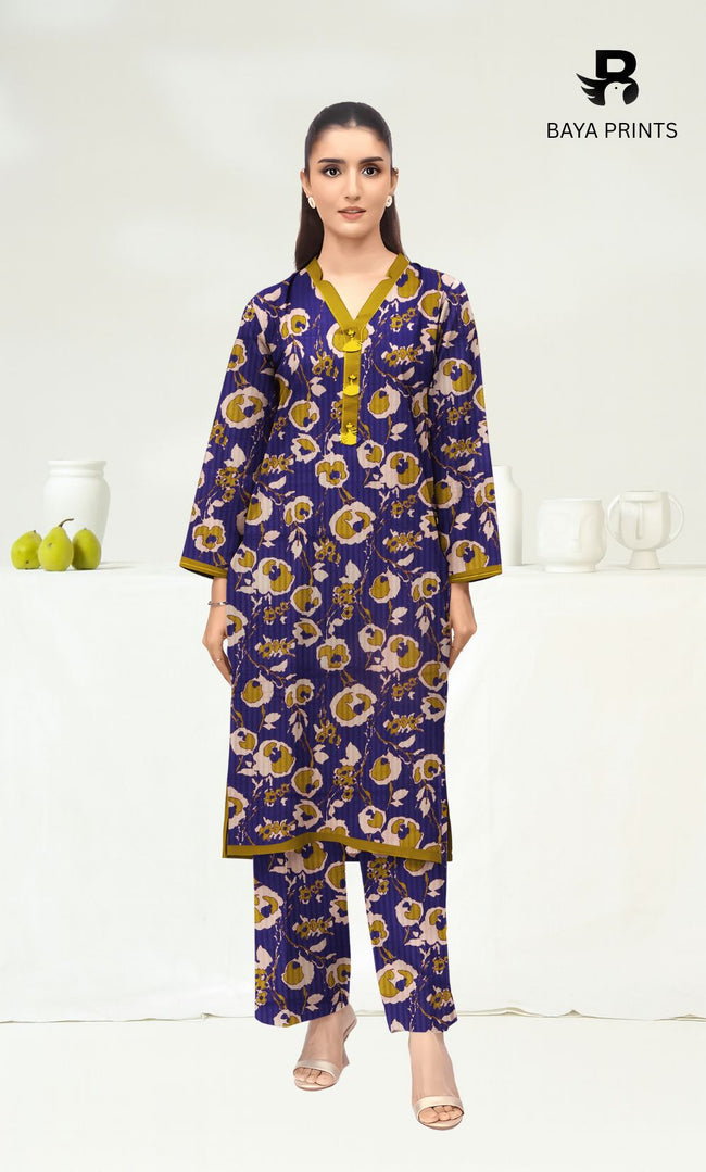 2PC Premium Linen Unstitched-DE V6 -024 Hover Image